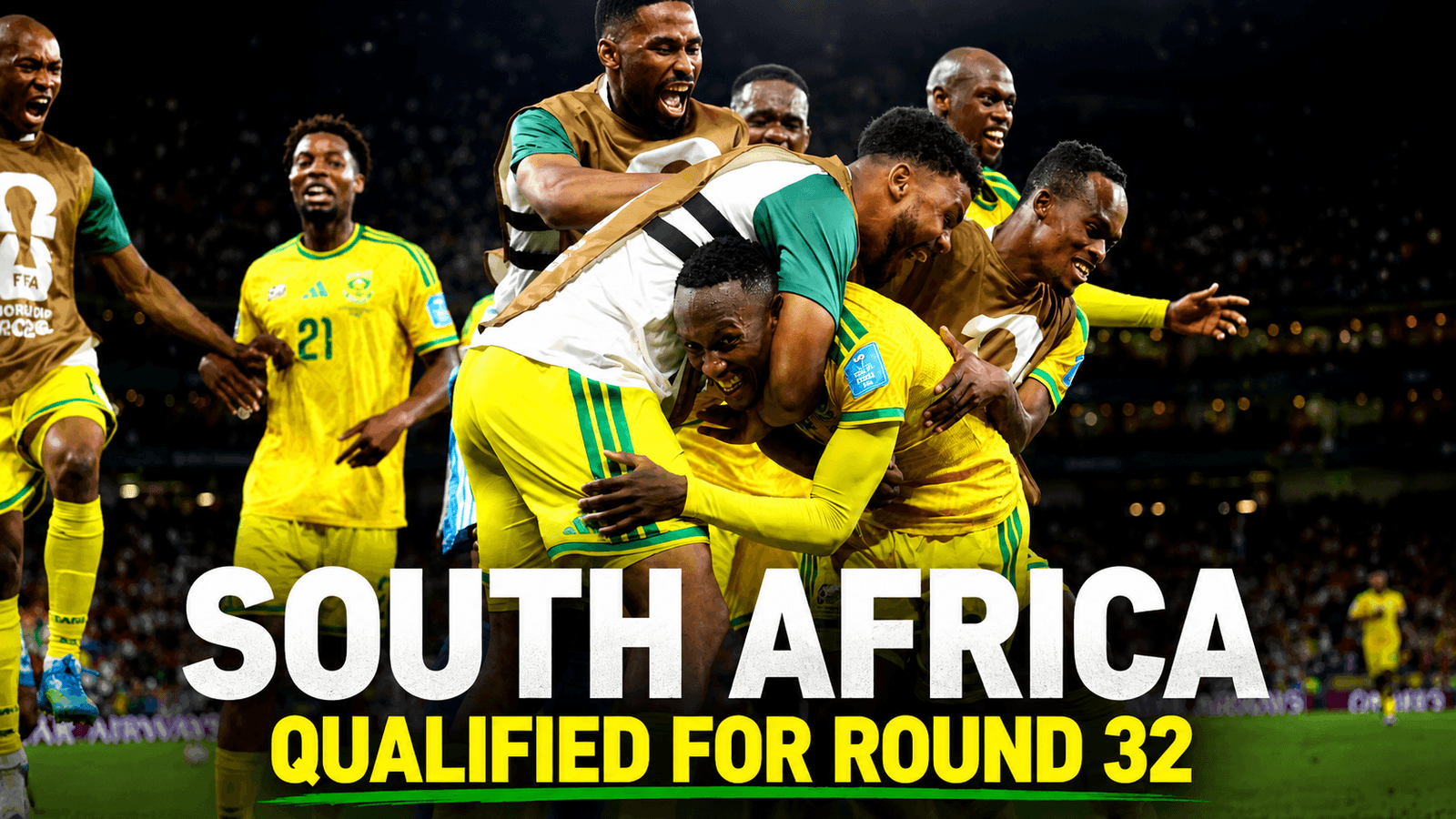 Bafana Bafana Reach World Cup Knockouts for the First Time