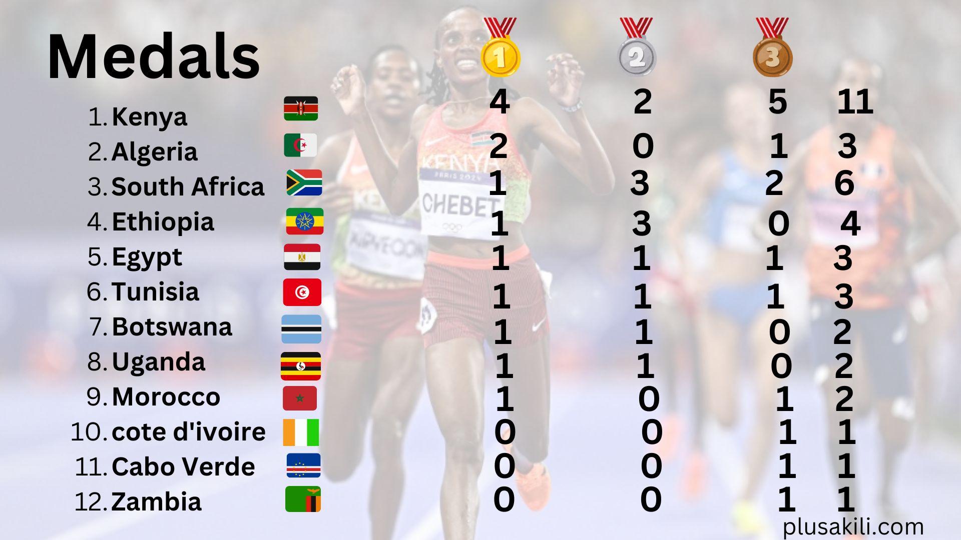 African Nations' Medal Achievements at the Paris 2024 Olympics